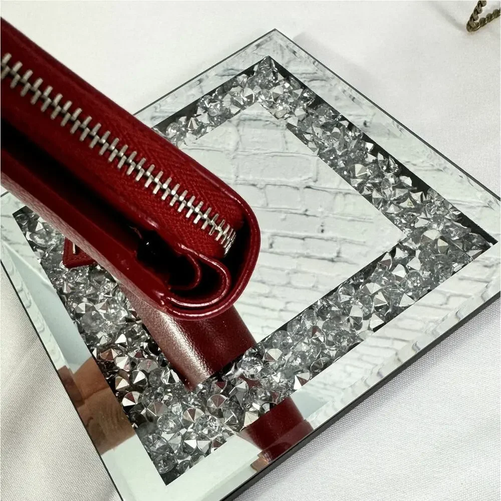SAINT LAURENT Zip Wallet Red - Picture 12 of 16